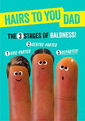 Hairs to You Dad Card
