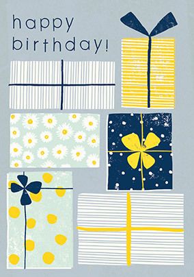 Happy Birthday Presents Card
