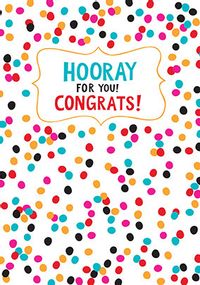 Hooray for You Congratulations Card