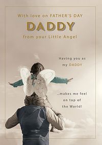 Tap to view To Daddy from your Little Angel Card