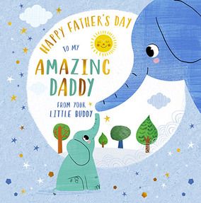 Amazing Daddy Little Buddy Father's Day Card
