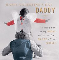 Tap to view Top Of The World Daddy Valentine Card