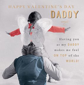 Top Of The World Daddy Valentine Card