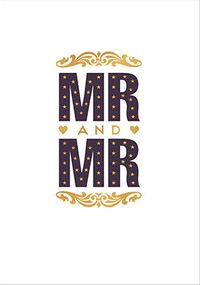 Mr and Mr Wedding Card
