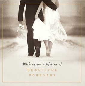 Beautiful Forevers Wedding Day Card
