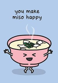 You Make Miso Happy Anniversary Card