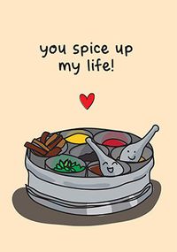 You Spice Up My Life Anniversary Card