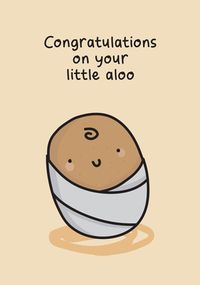 Tap to view Congrats on Your Little Aloo New Baby Card
