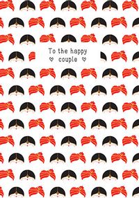 Tap to view To the Happy Couple Pattern Wedding Card
