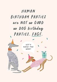 Dog Birthday Parties Card