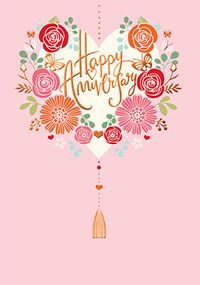 Tap to view Happy Anniversary Floral Card