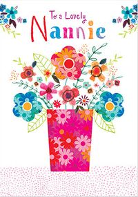 Tap to view Lovely Nannie Floral Mother's Day Card