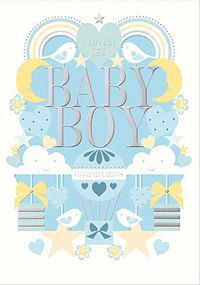 Tap to view A Lovely New Baby Boy Card
