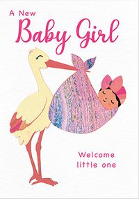 Baby Girl Stock Card