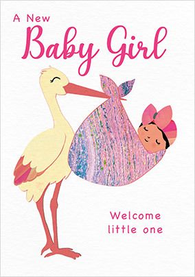 Baby Girl Stock Card