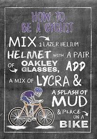 How To Be A Cyclist Card