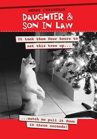Tap to view Daughter & Son-In-Law - Three Seconds Christmas Card