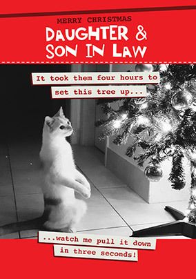 Daughter & Son-In-Law - Three Seconds Christmas Card