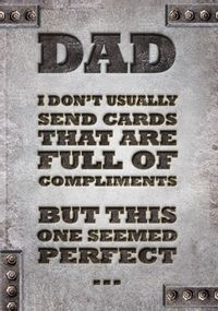 Tap to view Full of Compliments Father's Day Card
