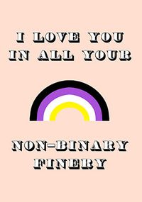 Tap to view Non-Binary Finery Anniversary Card