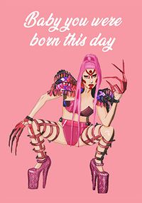 Born This Day Birthday Card
