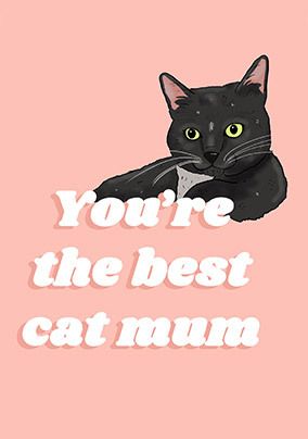 Cat Mum Mother's Day Card