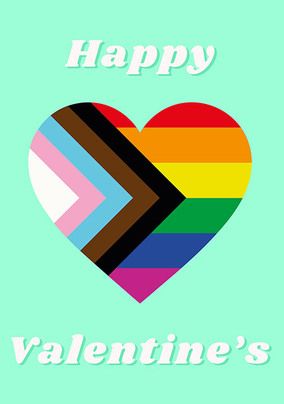Inclusive Flag Valentine's Card