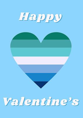Gay Flag Valentine's Card