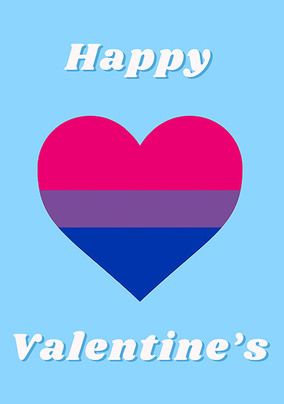 Bisexual Flag Valentine's Card
