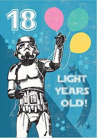 18 Light Years Birthday Card