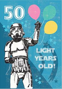 50 Light Years Birthday Card