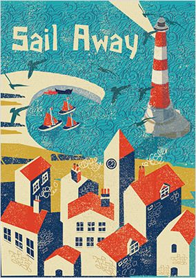 Sail Away Birthday Card