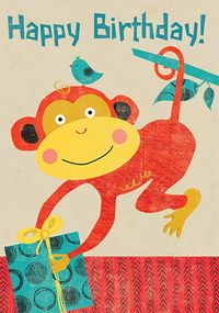 Tap to view Monkey Birthday Card