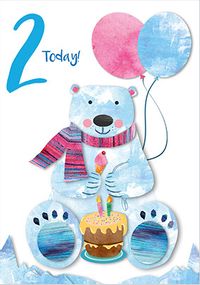 Tap to view 2 Today Polar Bear Card