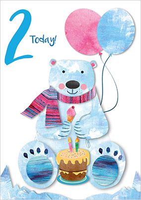2 Today Polar Bear Card