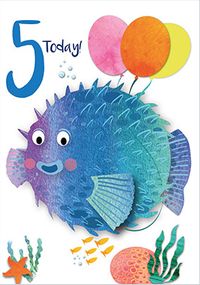 Tap to view 5 Today Pufferfish Card