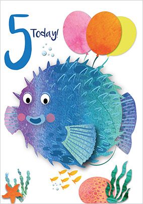 5 Today Pufferfish Card