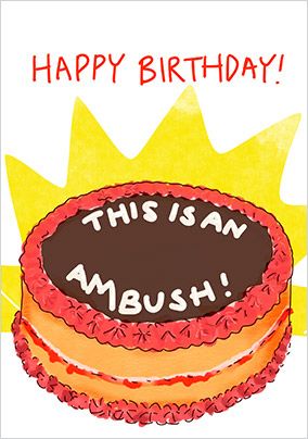 An Ambush Birthday Card