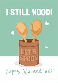 Wooden Spoon Valentine's Day Card