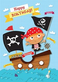 Tap to view Happy Birthday Pirate Card
