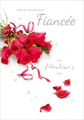 Beautiful Fiancée Valentine's Card