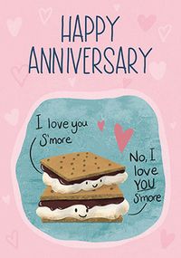 Love You Smore Anniversary Card