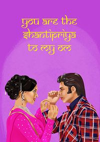Shantipriya to my Om Anniversary Card