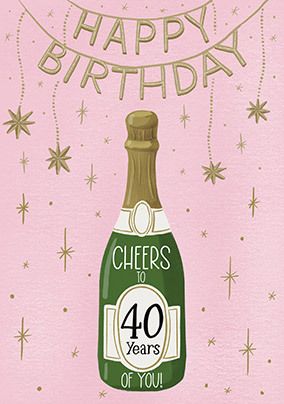 40 Years Of You Birthday Card