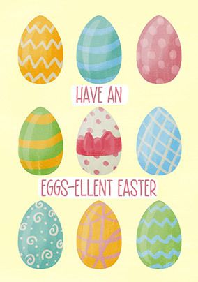 Eggs-ellent Easter Card