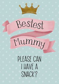 Tap to view Bestest Mummy Mother's Day Card