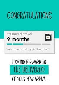 Tap to view Congratulations Estimated Arrival New Baby Card