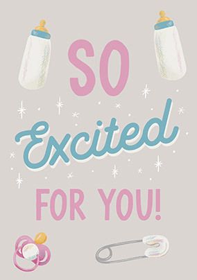 So Excited For You New Baby Card | Funky Pigeon So Excited For You New Baby Card | Funky Pigeon
