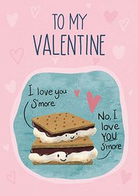 I Love You S'more Valentine Card