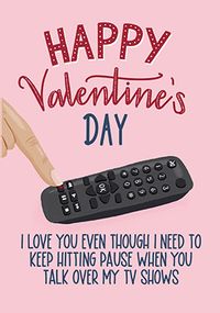 Tap to view Hitting Pause Valentine Card